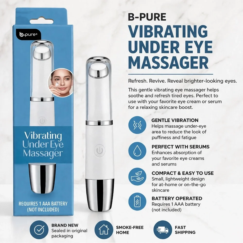 B-Pure Vibrating Under Eye Massager Eye Wand New Seale